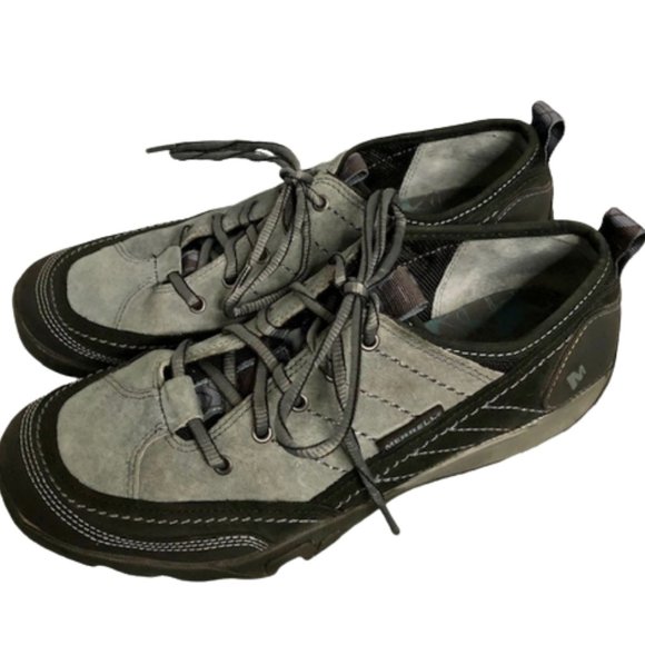 Merrell Mimosa Suede Lace Up Performance Shoes - Blue - 9 - Picture 3 of 12